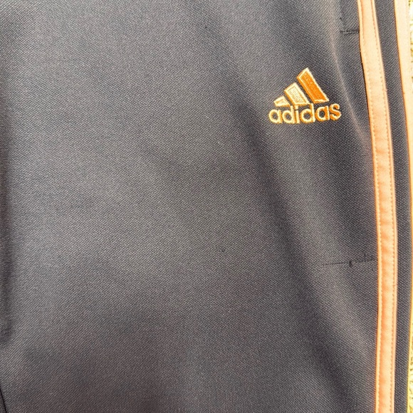 Adidas Trio 15 Training Pants Climacool Workout Joggers Black Orange Zip Ankle - Picture 6 of 14